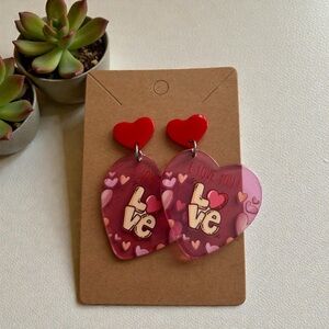💕✨ I Love You Heart Statement Earrings – Valentine’s Day Jewelry ✨💕